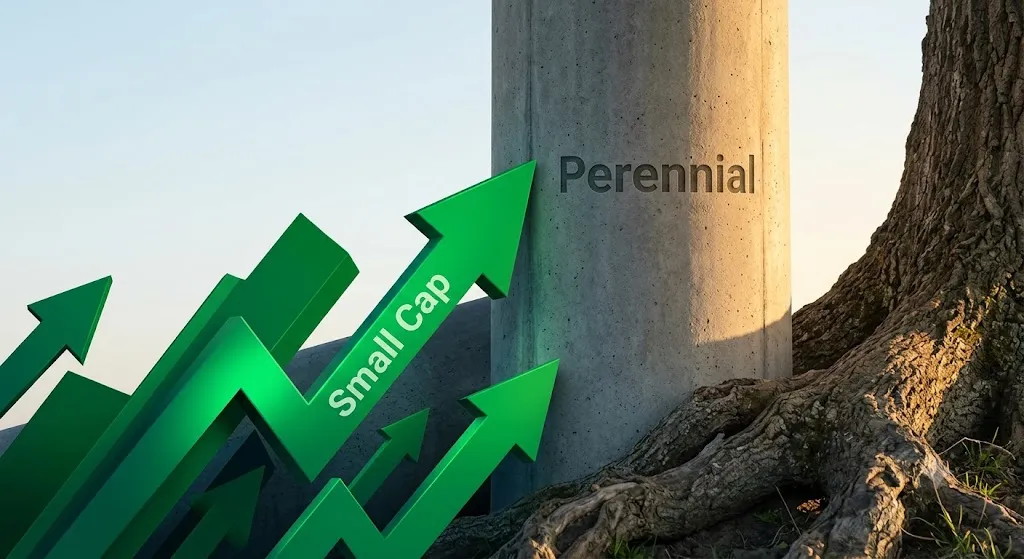 Small Caps x Setores Perenes: a dosagem certa entre crescimento e segurança na Bolsa. Imagem gerada por IA